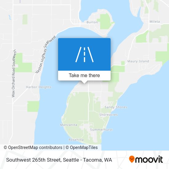 Southwest 265th Street map