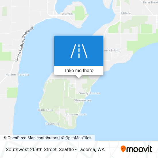 Southwest 268th Street map