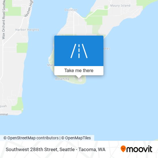 Southwest 288th Street map