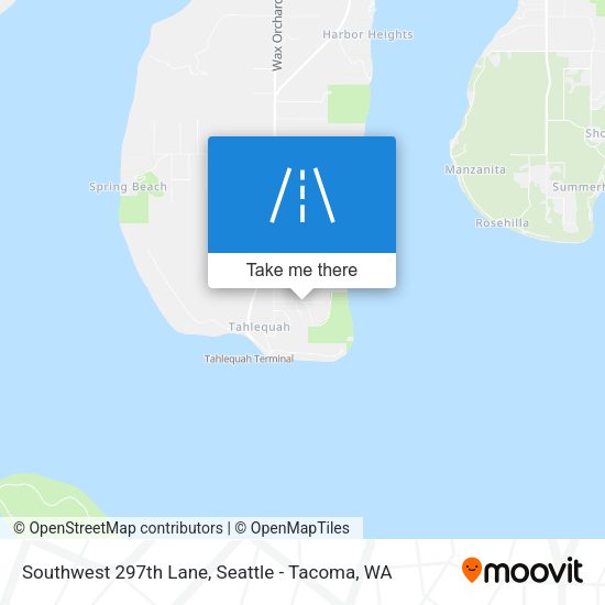 Southwest 297th Lane map