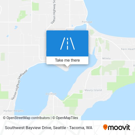 Southwest Bayview Drive map