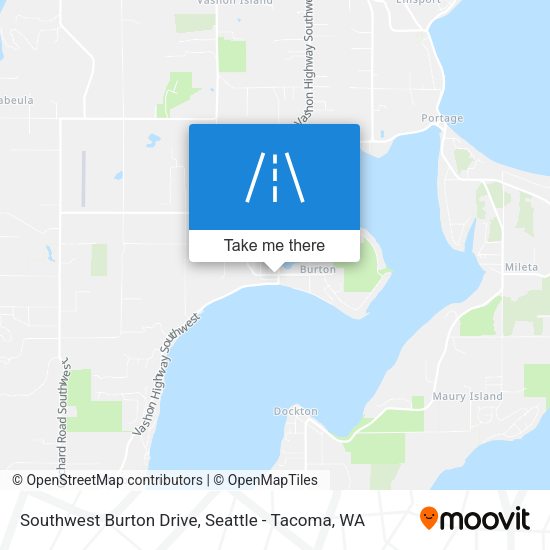 Southwest Burton Drive map