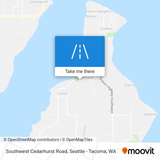 Southwest Cedarhurst Road map
