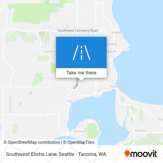 Southwest Elisha Lane map