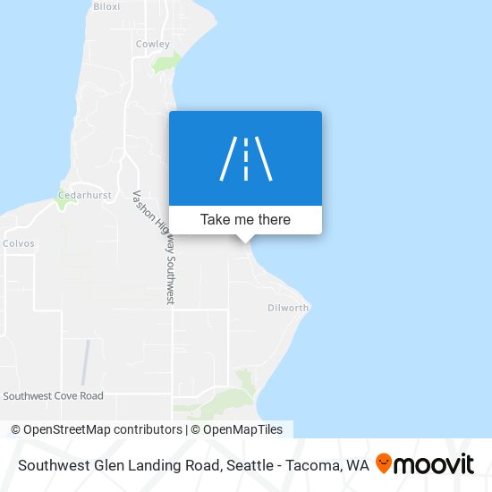 Mapa de Southwest Glen Landing Road
