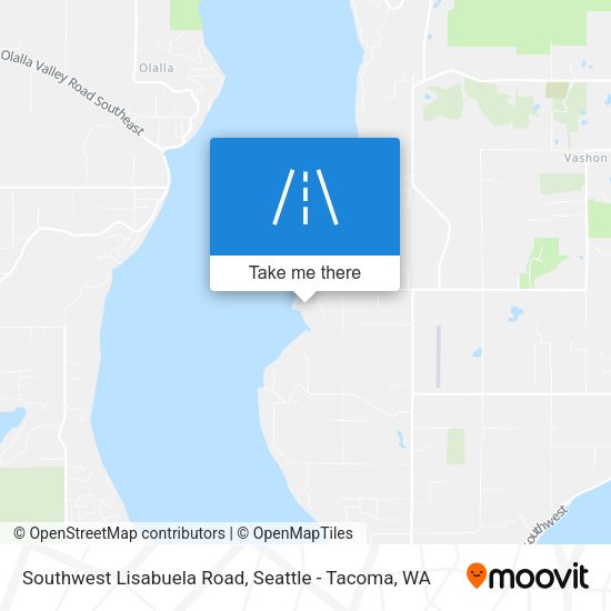 Southwest Lisabuela Road map