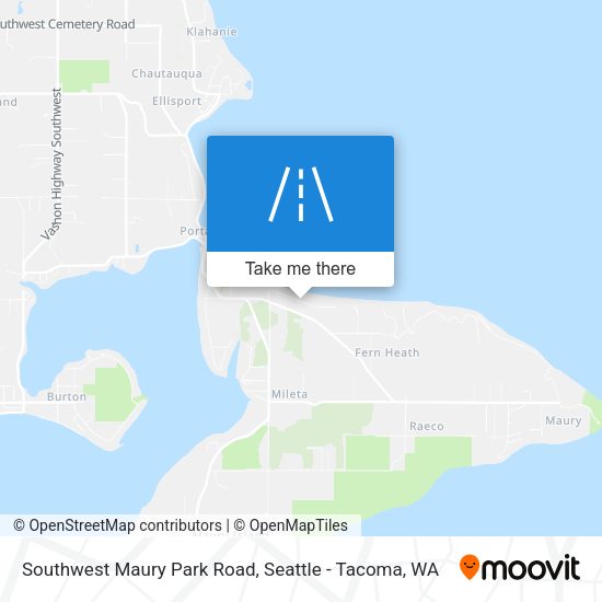 Southwest Maury Park Road map