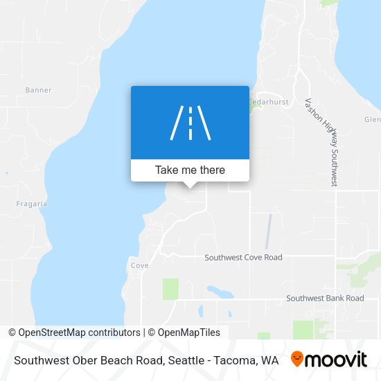 Southwest Ober Beach Road map