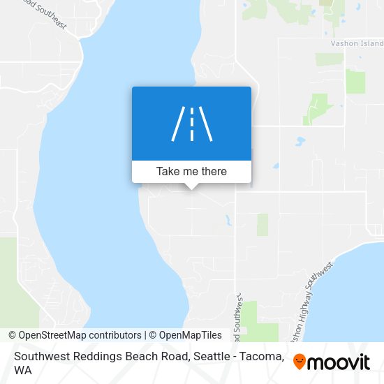 Mapa de Southwest Reddings Beach Road