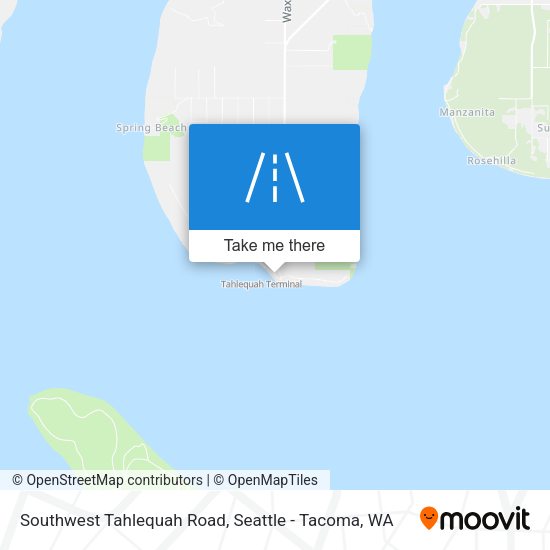 Southwest Tahlequah Road map