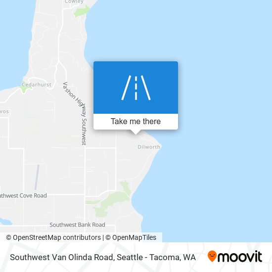 Mapa de Southwest Van Olinda Road