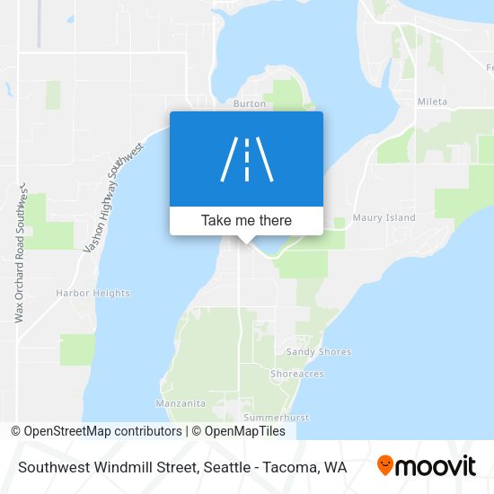 Southwest Windmill Street map