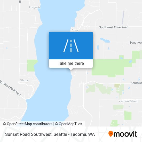 Sunset Road Southwest map