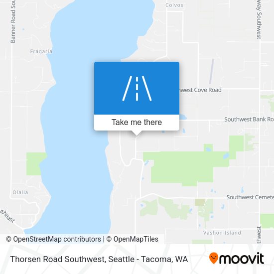 Thorsen Road Southwest map