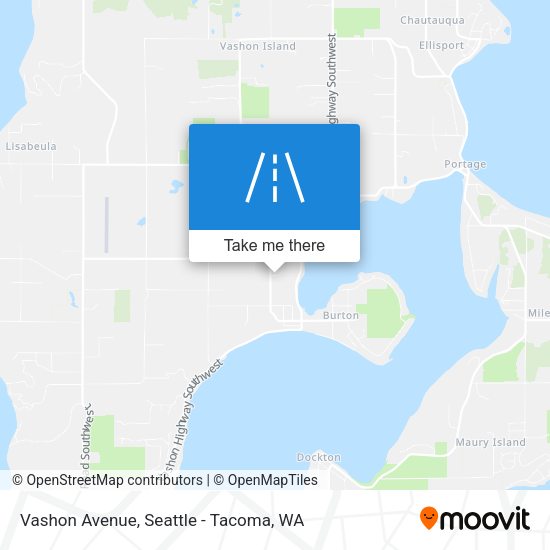 Vashon Avenue map