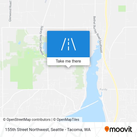 155th Street Northwest map