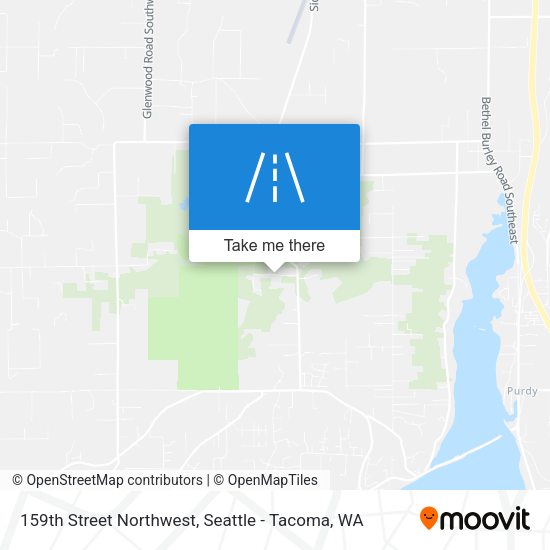 159th Street Northwest map