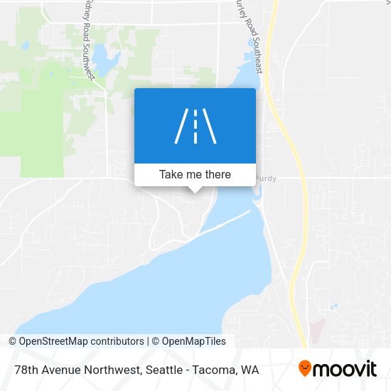 78th Avenue Northwest map