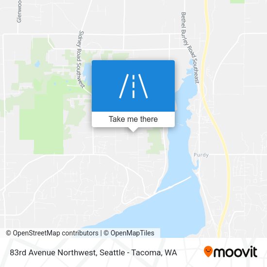 83rd Avenue Northwest map