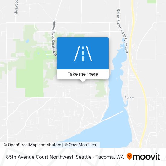 Mapa de 85th Avenue Court Northwest