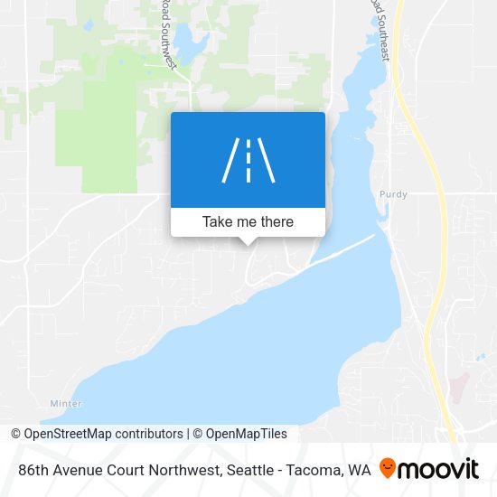Mapa de 86th Avenue Court Northwest
