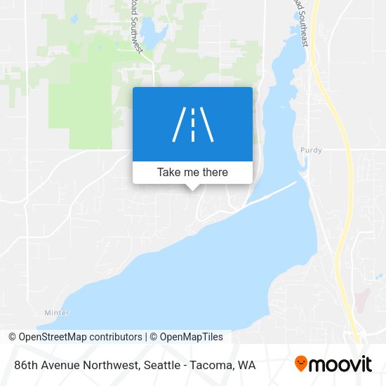 86th Avenue Northwest map