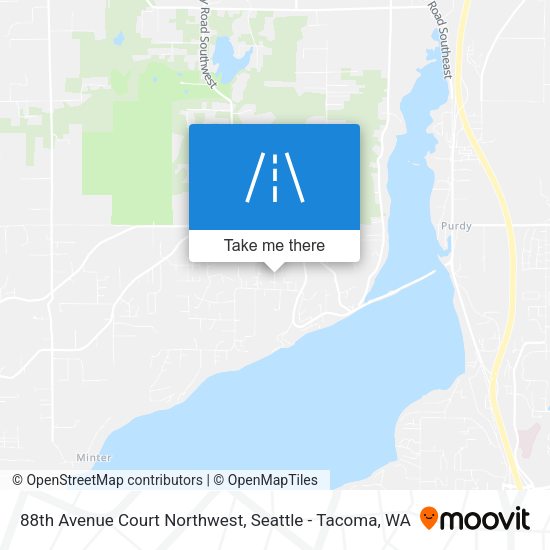 Mapa de 88th Avenue Court Northwest