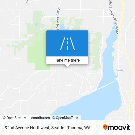 92nd Avenue Northwest map