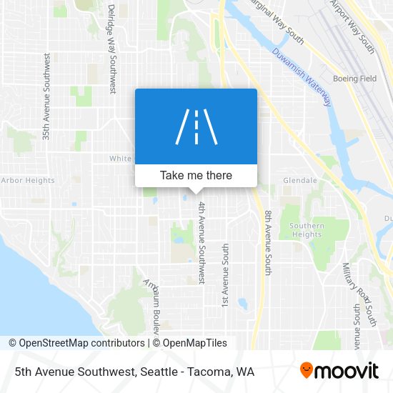 5th Avenue Southwest map