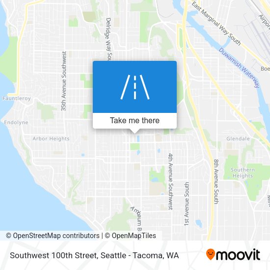 Mapa de Southwest 100th Street