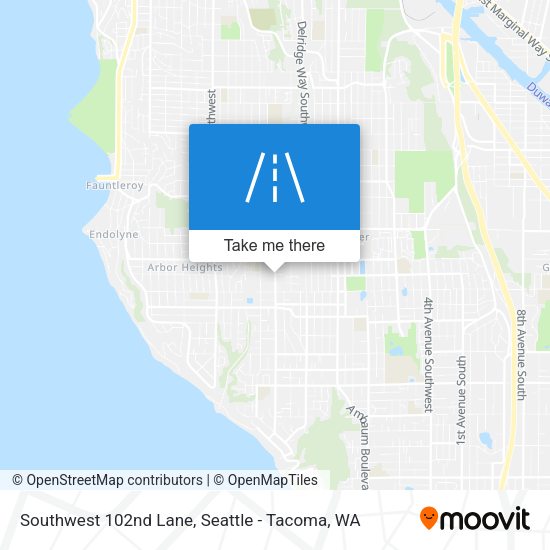 Mapa de Southwest 102nd Lane