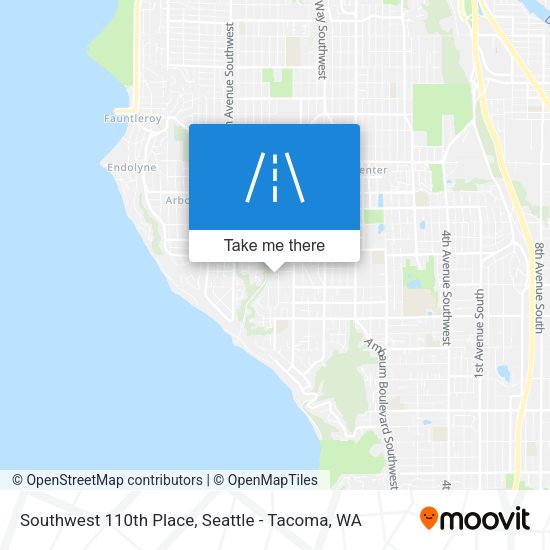Mapa de Southwest 110th Place