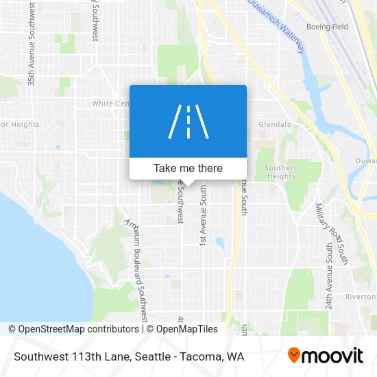 Southwest 113th Lane map
