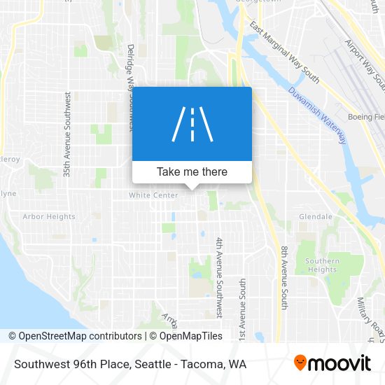 Mapa de Southwest 96th Place