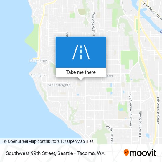 Mapa de Southwest 99th Street