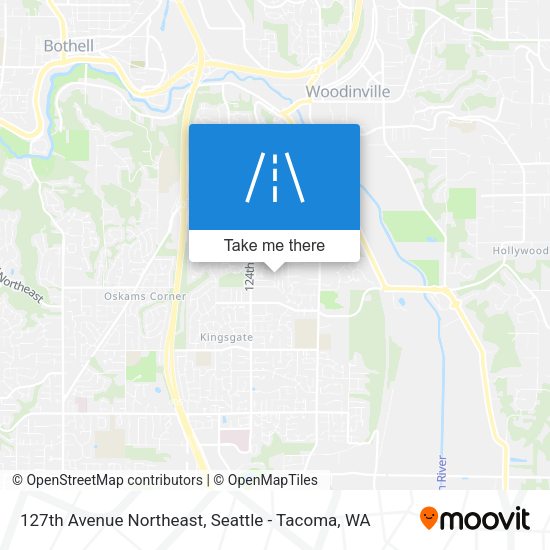 127th Avenue Northeast map