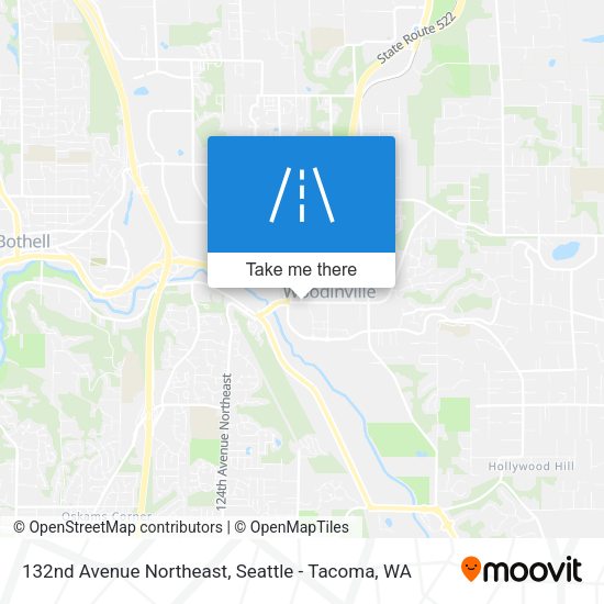 132nd Avenue Northeast map