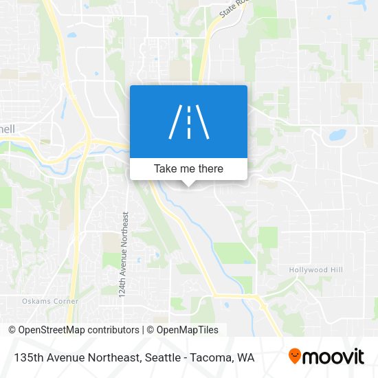 135th Avenue Northeast map