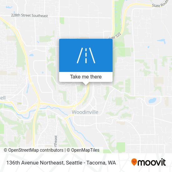 136th Avenue Northeast map