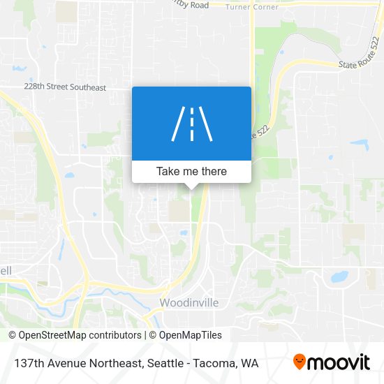 137th Avenue Northeast map