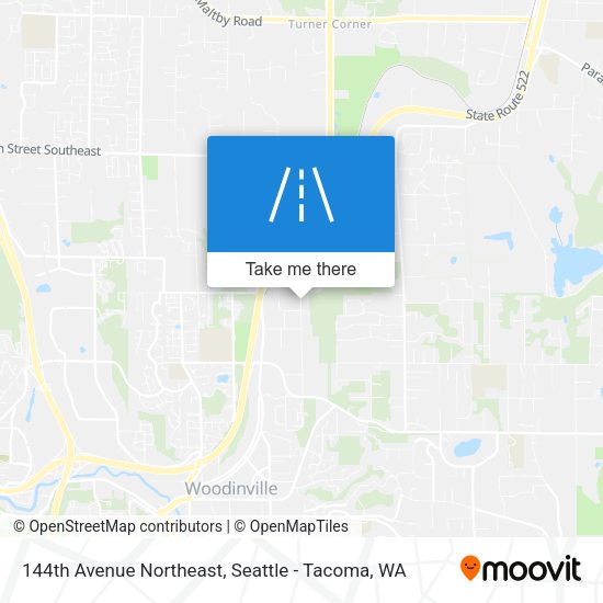 144th Avenue Northeast map