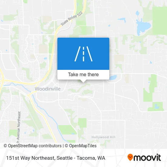 151st Way Northeast map