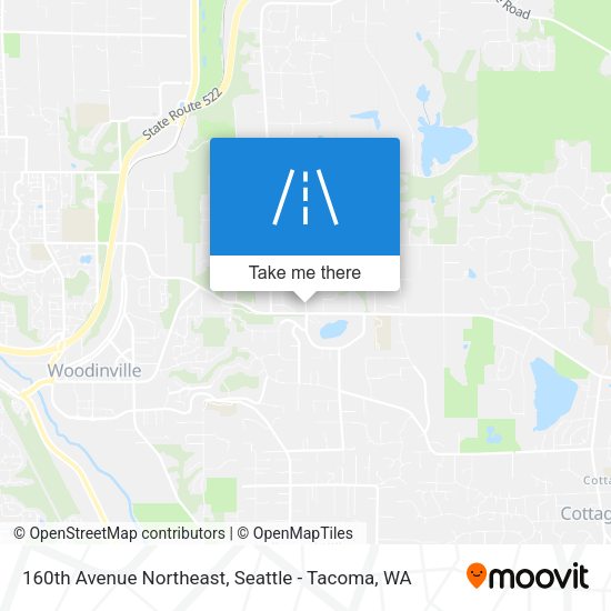 160th Avenue Northeast map