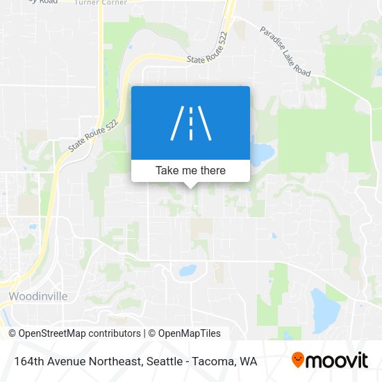 164th Avenue Northeast map