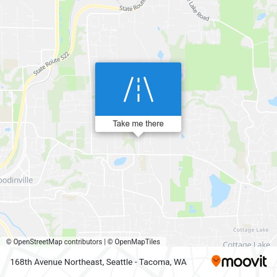168th Avenue Northeast map
