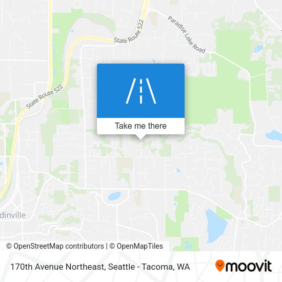 170th Avenue Northeast map