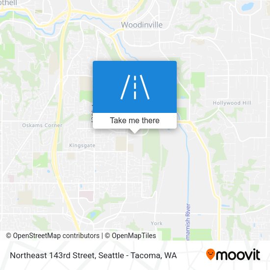 Northeast 143rd Street map