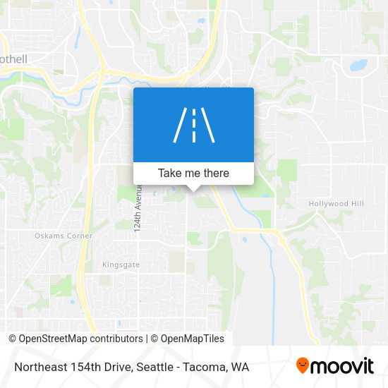 Northeast 154th Drive map
