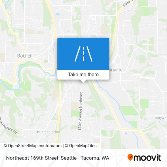 Northeast 169th Street map