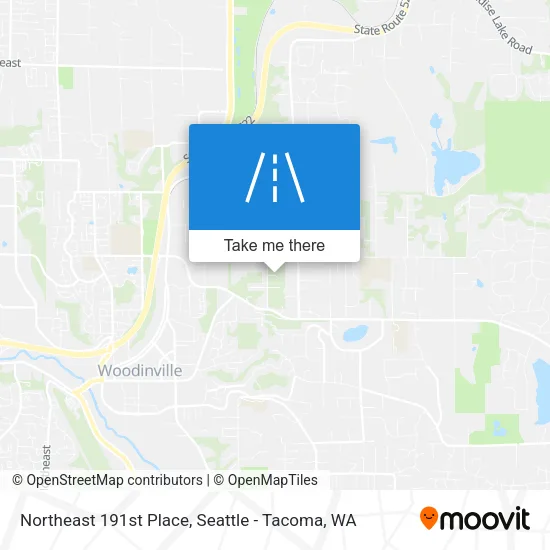 Northeast 191st Place map